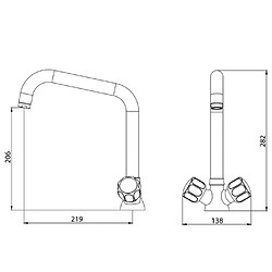 Mitigeur à 2 vannes - Combisteel