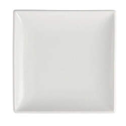 Assiettes Carrées Blanches 180(L)mm Lot de 12 Olympia