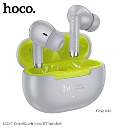 Ecouteurs Bluetooth sans fil EQ24 GRIS avec une autonomie de 7H Hoco