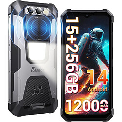 FOSSIBOT F106 Pro 4G Smartphone Incassable 6,58" Android 14 - 15Go+256Go 12000mAh - Noir