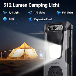 FOSSIBOT F106 Pro 4G Smartphone Incassable 6,58" Android 14 - 15Go+256Go 12000mAh - Noir