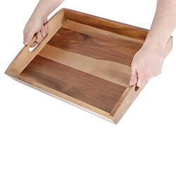 Plateau de service en acacia 510 x 350 x 70 mm - Olympia pas cher