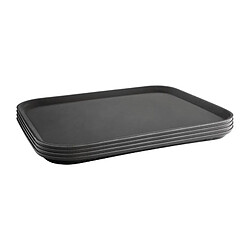 Avis Plateau Rectangulaire Anti-Dérapant Noir - 356 x 457 mm - Kristallon