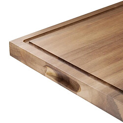 Grande planche à steak en bois d'acacia 31x24x2.5 cm - Olympia