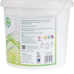 Ecotech Boîte de Lingettes Désinfectantes de Surface - 500 Lingettes
