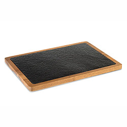 Plateau Ardoise et Bois 33 x 23 cm - Pujadas