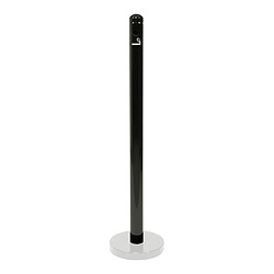 Securit75 Pied cendrier - Noir - 100cm (socle non inclus) - Securit