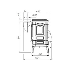 Acheter La Nordica Extraflame Poêle à bois 7.7kw noir - ISETTALEAN - NORDICA EXTRAFLAME