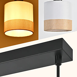 Acheter Nettlife Suspension 4 lampes tissu - Noir