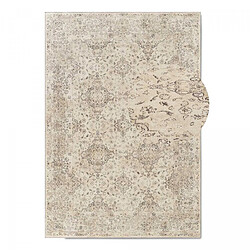 UnAmourDeTapis Tapis salon 150 x 220 cm beige, gris, kilim vintage, motif oriental, charme authentique pas cher