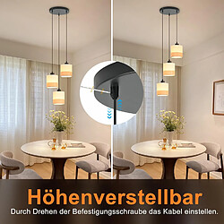 Acheter Nettlife Suspension vintage 3 lampes - Blanc