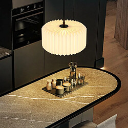 NETTLIFE Suspension table à manger lampe suspendue vintage - lampe suspendue salon salle à manger lampe 1 flamme blanc