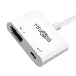 Max excell Adaptateur HDMI vers USB-C Blanc pas cher