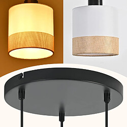 Avis Nettlife Suspension vintage 3 lampes - Blanc