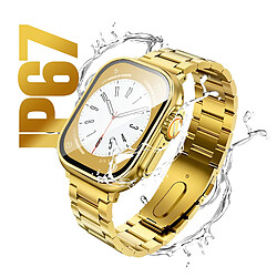 Avis Hoco Hoko Montre Connectée Bluetooth 5.3 Étanche IP67 avec Grand Écran et Suivi Santé Dorée