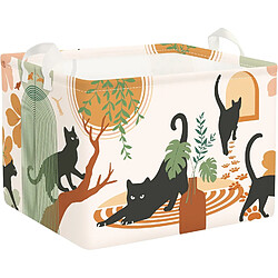 Vendos85 Panier de rangement chat - Multicolore