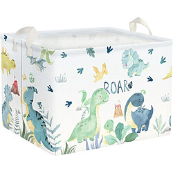 Vendos85 Panier rangement enfant dinosaure - Vert