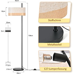Avis Nettlife Lampadaire salon - Noir