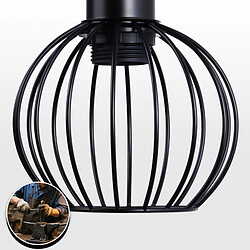 Acheter Nettlife Lampadaire métal et bois - Noir