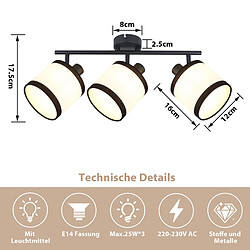 Avis Nettlife spot 3 lampes - Noir