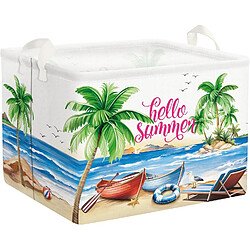 Vendos85 Panier à linge pliable enfant - Multicolore