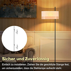 Acheter Nettlife Lampadaire salon - Noir