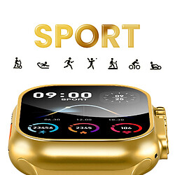 Acheter Hoco Hoko Montre Connectée Bluetooth 5.3 Étanche IP67 avec Grand Écran et Suivi Santé Dorée