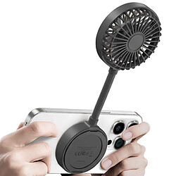 Acheter Usams Ventilateur Portable 3 Vitesses Avec Fixation Magnétique Et Support Stand Noir