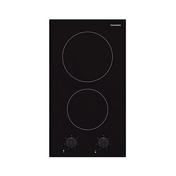 Domino vitrocéramique 29cm 2 foyers noir - TK2VM - TELEFUNKEN