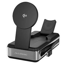 Alogic A-Logic Powerbank 6-en-1 21000mAh Charge sans fil Qi2 Magsafe avec USB-C 100W Noir