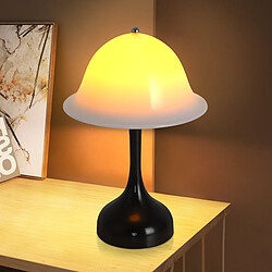 Nettlife Lampe de Table Sans Fil - Lampe Chevet LED Noire Tactile Dimmable, Rechargeable USB, Moderne pour Salon Chambre