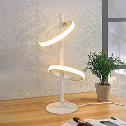 Lampe de table LED NETTLIFE Lampe de bureau rotative moderne en forme d'anneau pour salon