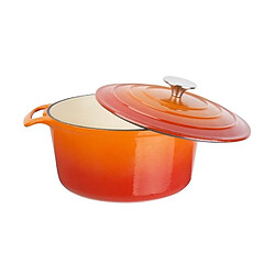 Cocotte ronde en fonte orange Vogue 3.2 L