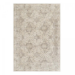 UnAmourDeTapis Tapis grand salon 200 x 290 cm beige, gris, kilim authentique, modèle LYN11 VINTAGE B, chaleureux et structuré