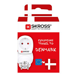 Acheter Skross Adaptateur de Voyage Prise Europe vers Danemark Type K 16A Blanc