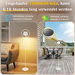 Nettlife Lampadaire solaire LED - Blanc pas cher