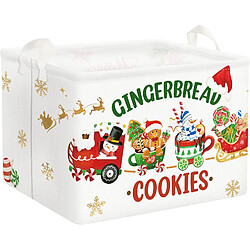 Vendos85 Caisse de rangement Bonhomme pain d'épices - Multicolore