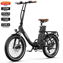 Vélo électrique Pliable Onesport OT16 20" 48V 17AH Noir