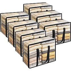Vendos85 Lot de sacs de rangement sous lit - Transparent