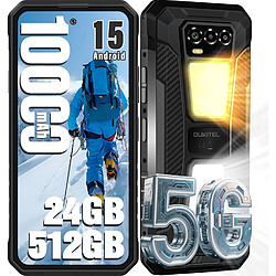 OUKITEL WP58 Pro 5G Smartphone Incassable 6,7" Android 15 - 24Go+512Go 10000mAh/33W 120Hz - Noir