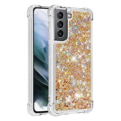 Samsung Galaxy S21 5G de Étui Pour de téléphone TPU protecteur Sables mouvants Antichoc Liquide clair qui s' Paillettes scintillant mignon Jaune Samsung Galaxy S21 5G de Étui Pour de téléphone TPU protecteur Sables mouvants Antichoc Liquide clair qui s' Paillettes scintillant mignon GANGXUN Jaune
