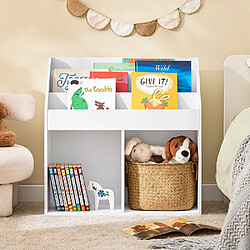 Acheter SoBuy Etagere Montessori Rangement Jouets Livres Blanc 68x30x68 cm KMB01-II-W