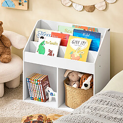 SoBuy Etagere Montessori Rangement Jouets Livres Blanc 68x30x68 cm KMB01-II-W pas cher