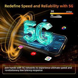 OUKITEL WP58 Pro 5G Smartphone Incassable 6,7" Android 15 - 24Go+512Go 10000mAh/33W 120Hz - Noir