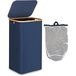 Vendos85 Panier à linge pliable - Bleu