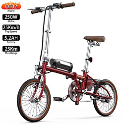 Vélo électrique Pliable Onesport OT02 16" 250W Moteur Rouge