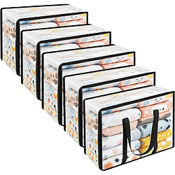 Vendos85 Sacs de rangement 60L - Transparent