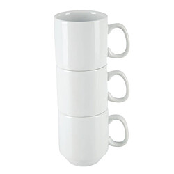 Tasses Empilables Blanches 284ml Lot de 12 Olympia