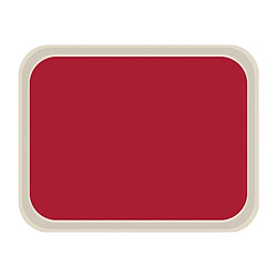 Plateau de service rouge - 4 mesures - Mélamine - Roltex