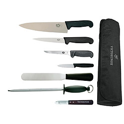 Ensemble de Couteaux Professionnel avec Couteau Chef 215 mm et Étui - Victorinox, Vogue et Hygiplas